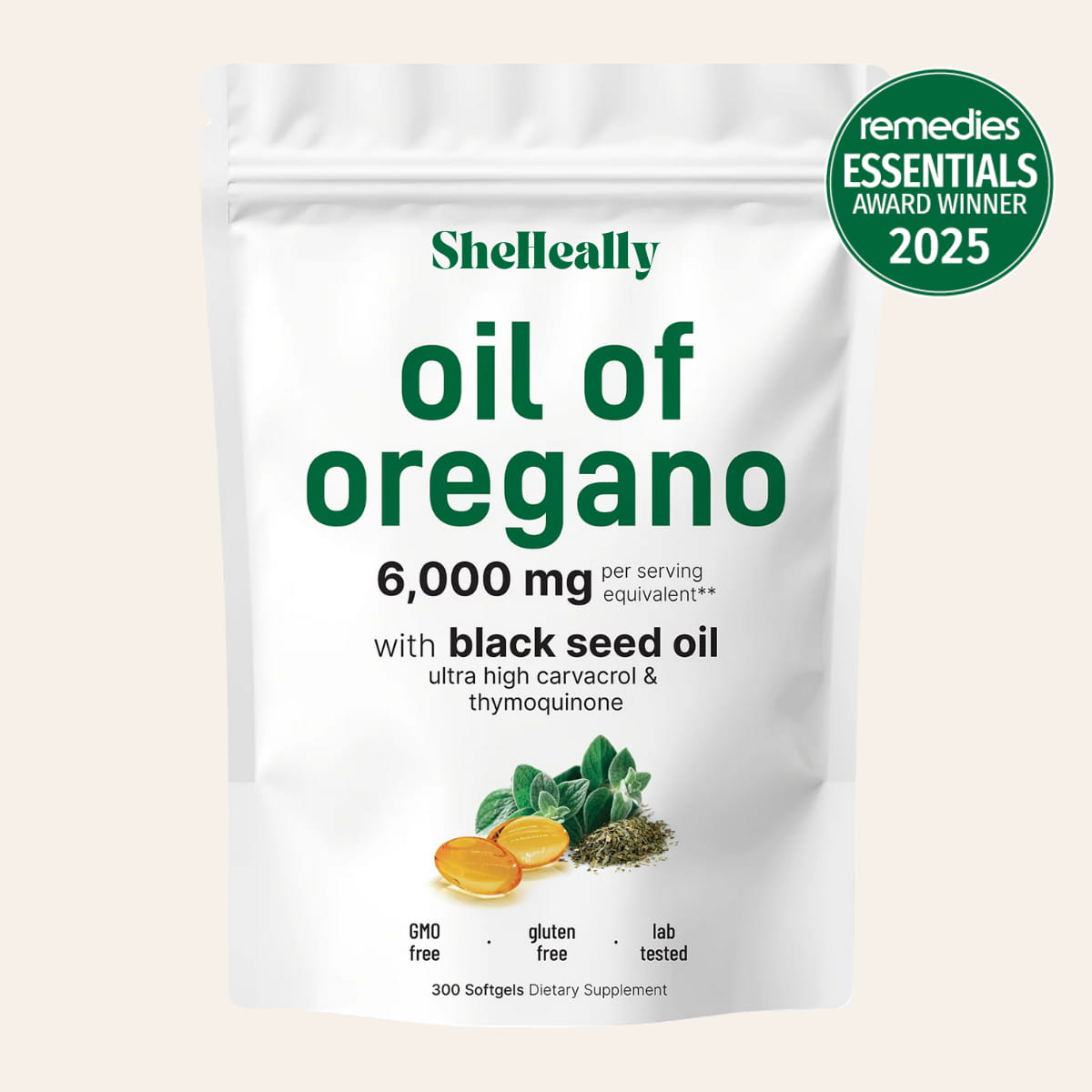 Oregano Oil with Black Seed Oil - SheHeally